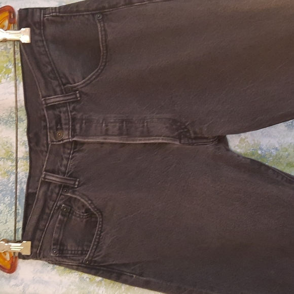 W 34 L 35 LEVI'S VINTAGE Black denim red tag button up jeans - Picture 5 of 9